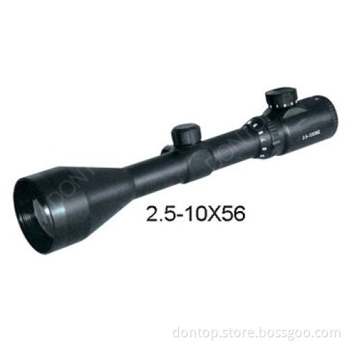 Dontop Optics 2.5-10X56 Illuminated Tactical Rifle Scope Sniper Scope (RAB/2.5-10X56 30mm No. 6E)